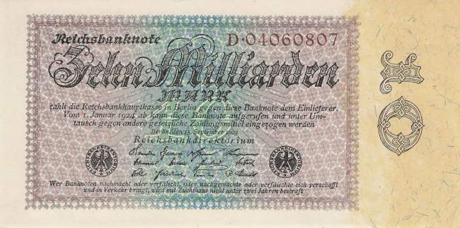 10 Milliarden Mark ro 113a D